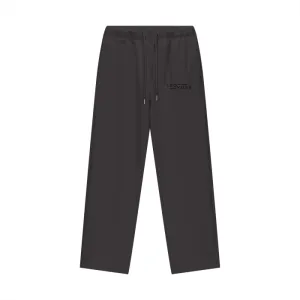 Charcoal Fleece Lined Straight Leg Pants