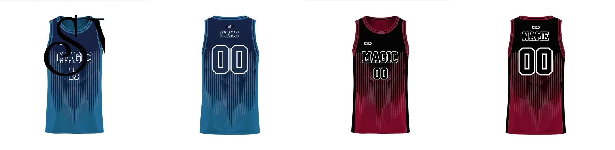 CHEVRON Core Reversible Basketball Singlet Design Your Own