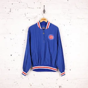 Chicago Cubs 1/4 Zip Starter Baseball Jacket - Blue - L