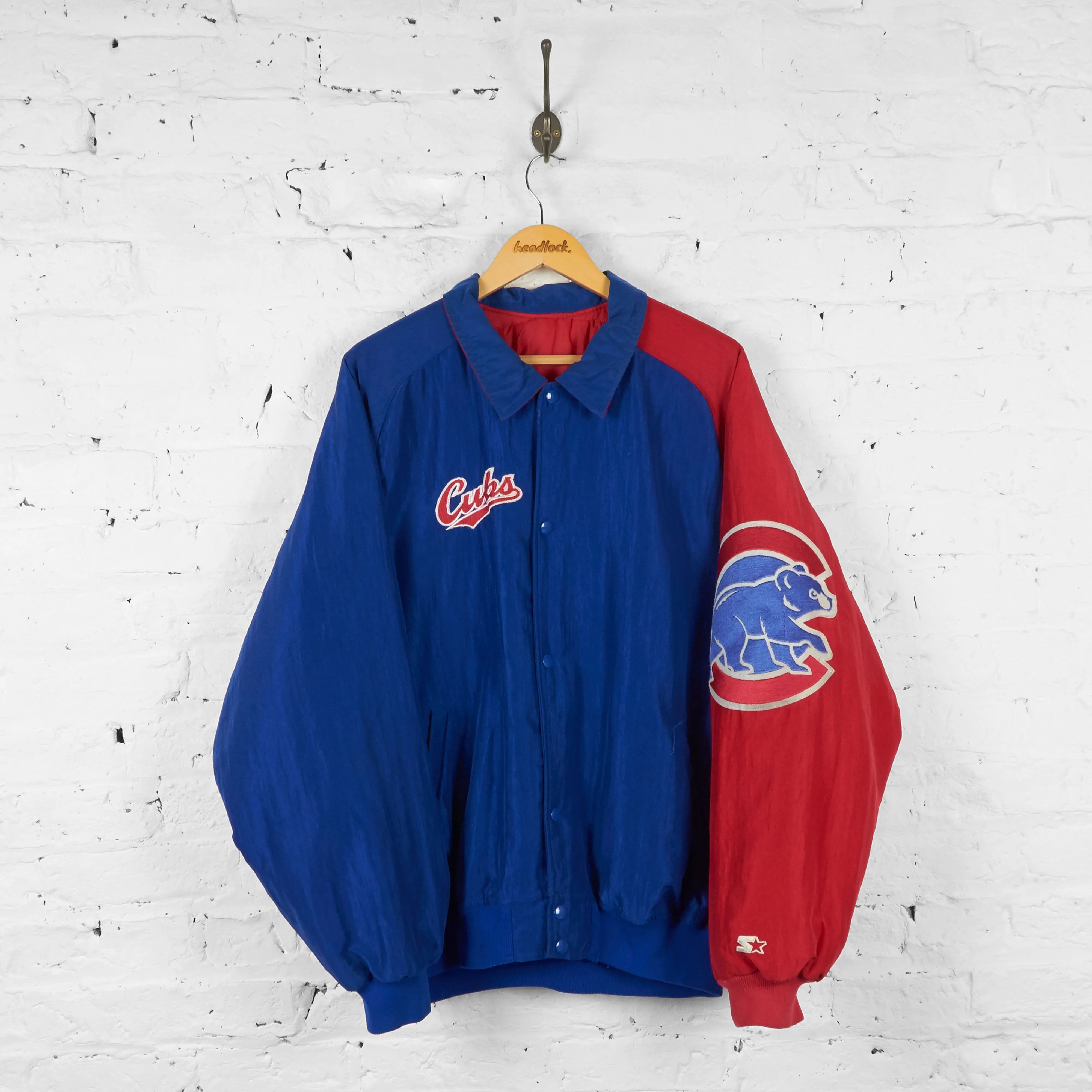 Chicago Cubs Baseball Starter Jacket - Blue - XL