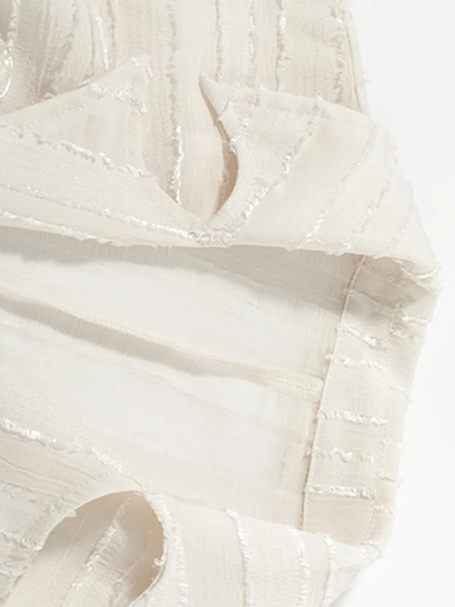 Chiffon Tied Slim Shirt Top