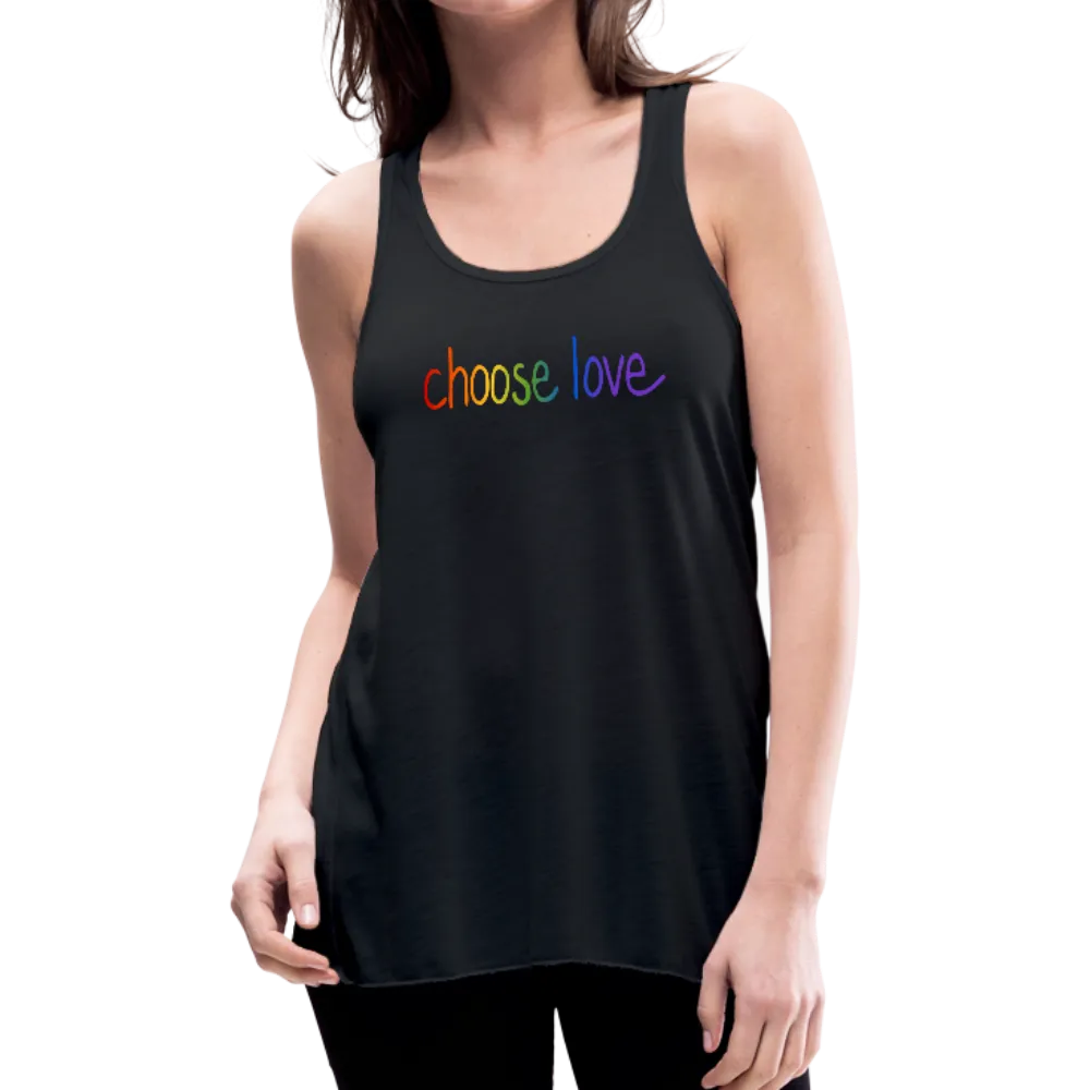 Choose Love Rainbow Pride Women's Flowy Tank Top