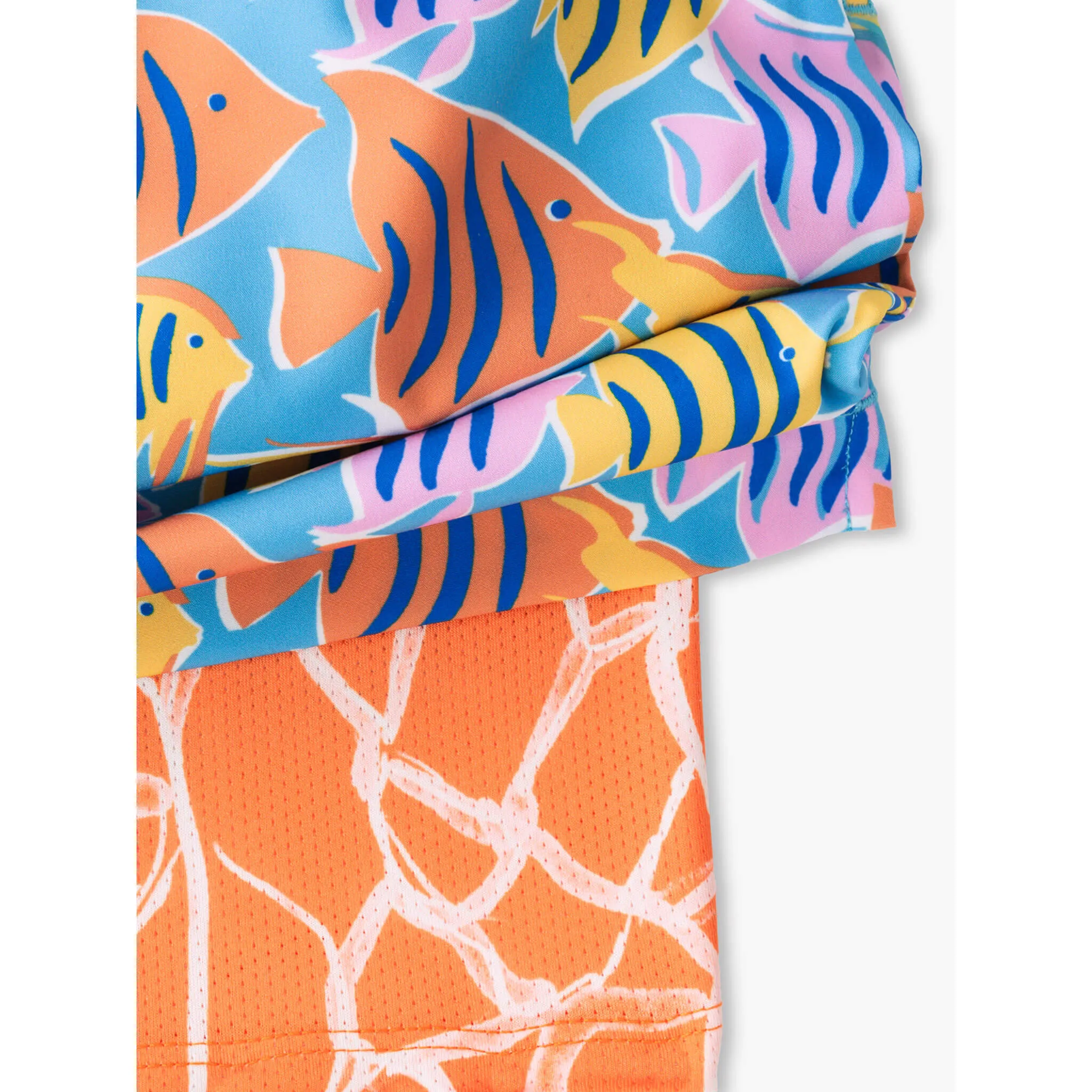 Chubbies 5.5-Inch The Fish Tanks Swim Trunks - Bright Blue