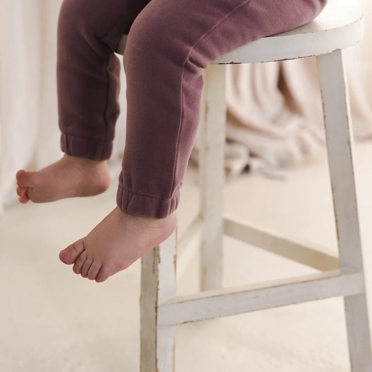 Chunky Sweater & Tapered Sweatpants | Soft Amethyst