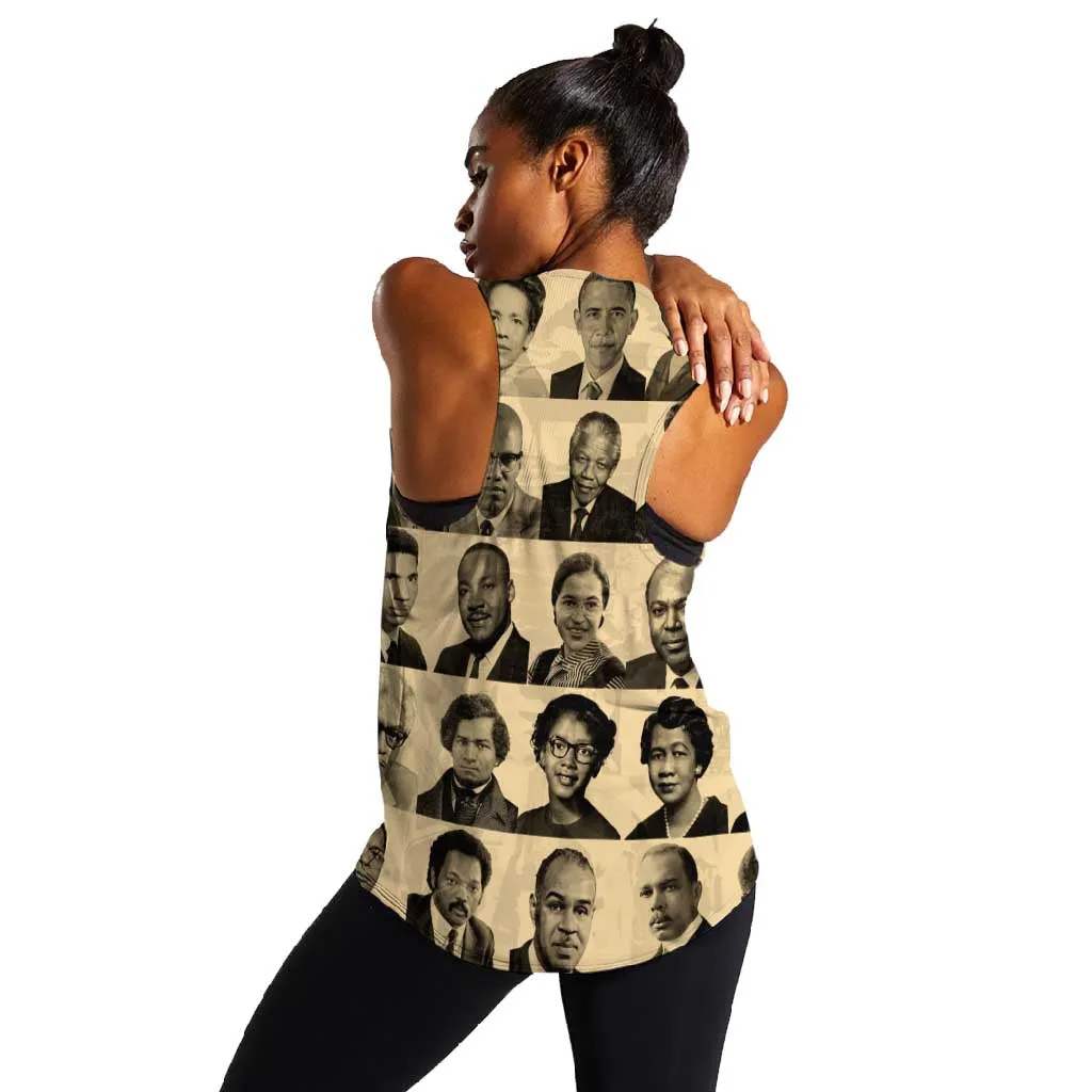 Civil Rights Leaders Women Racerback Tank African-American DT02