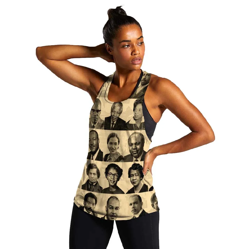 Civil Rights Leaders Women Racerback Tank African-American DT02