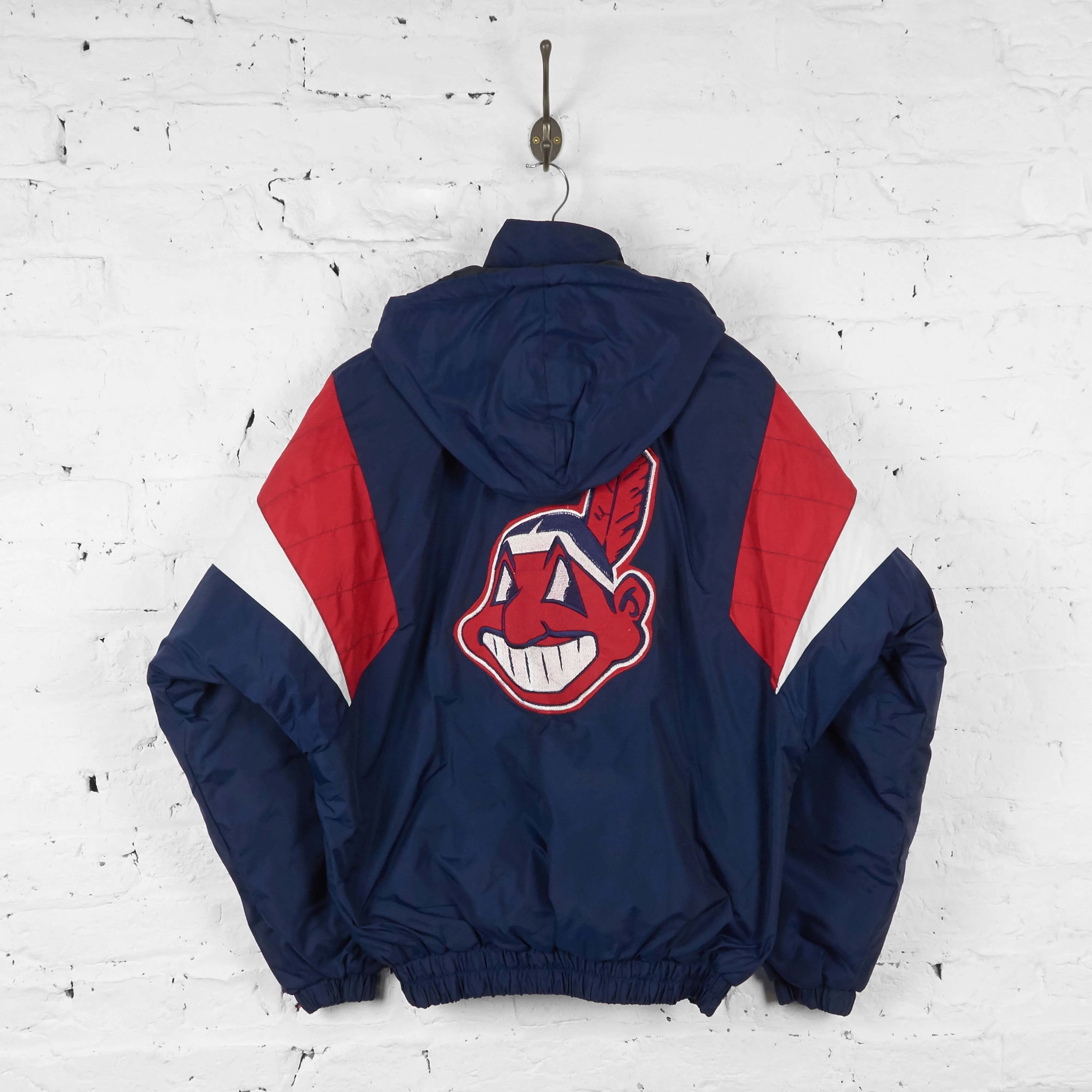 Cleveland Indians Baseball Starter Jacket - Blue - L