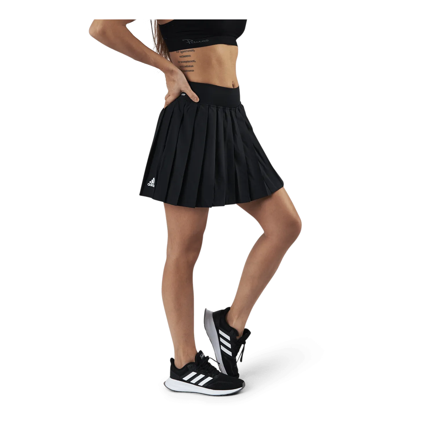 Club Pleated Skirt White/Black