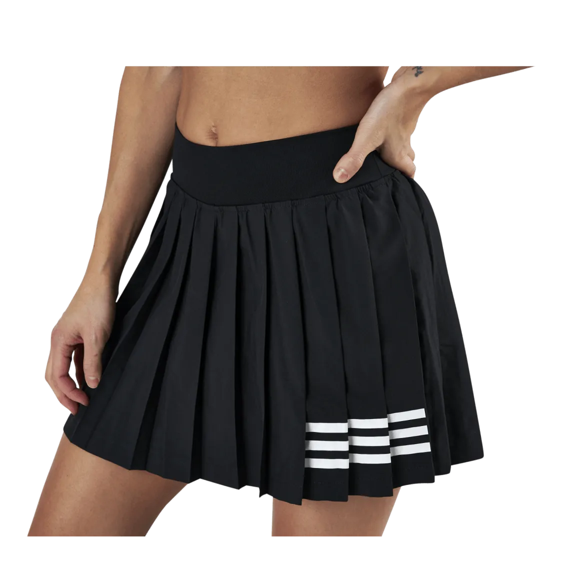 Club Pleated Skirt White/Black