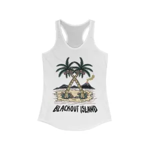 Coconut Palm Tree Racerback Tank