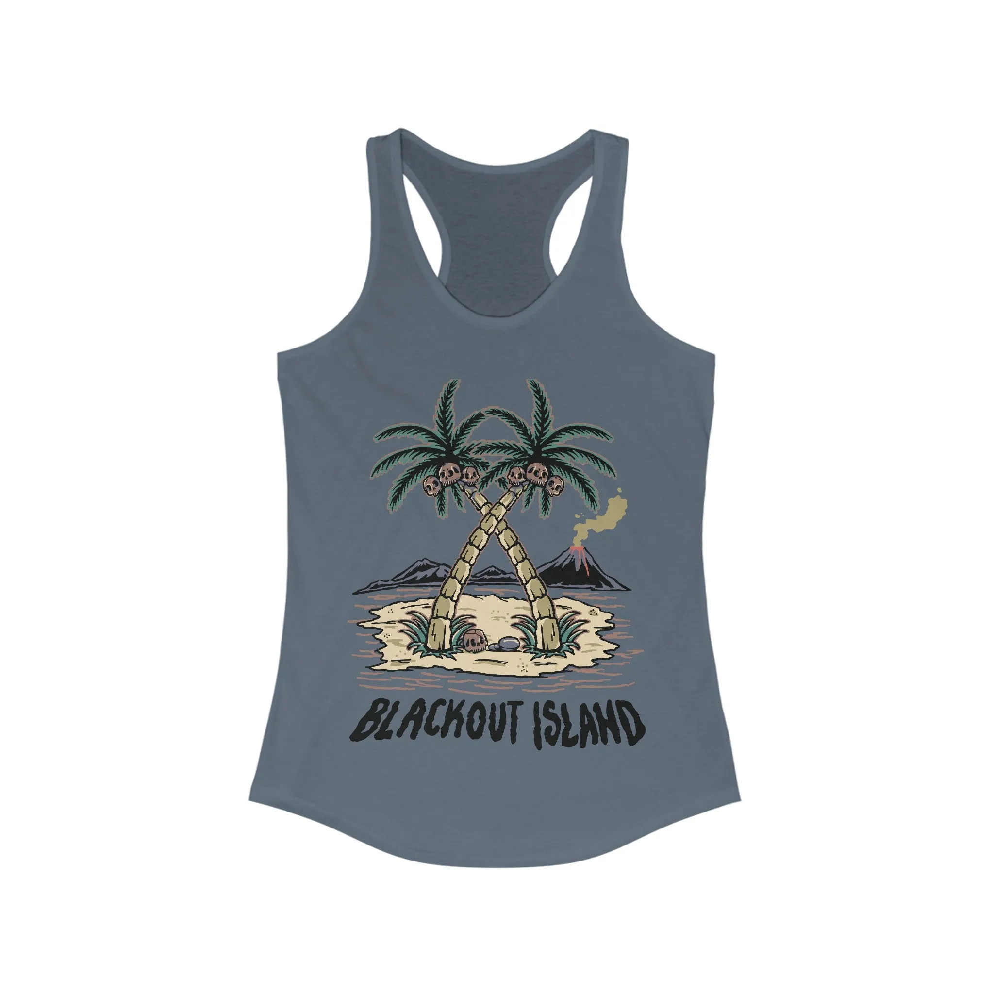 Coconut Palm Tree Racerback Tank