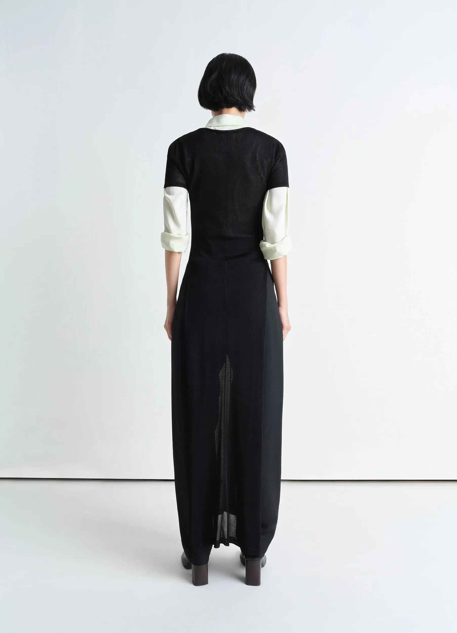 COLUMN DRESS WITH SLITS