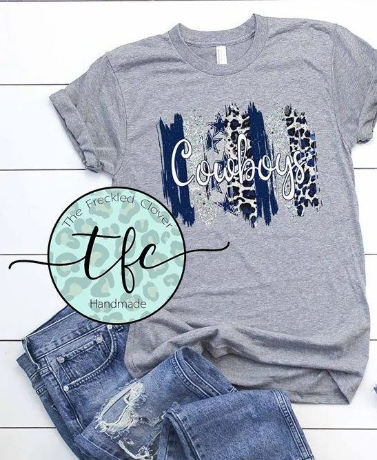 {Cowboys Swatches} screen print tee