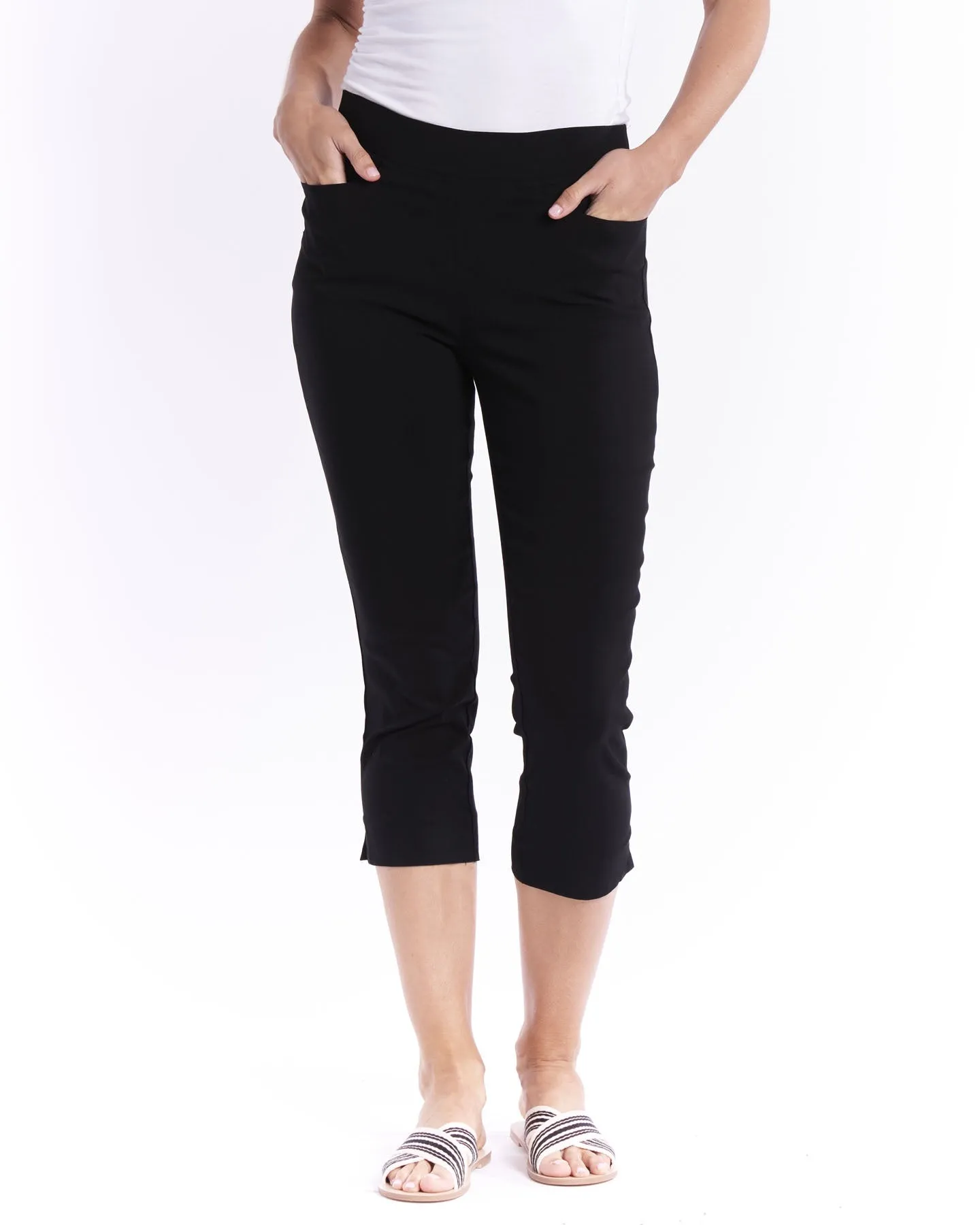 Crop Bengaline Pant - Black