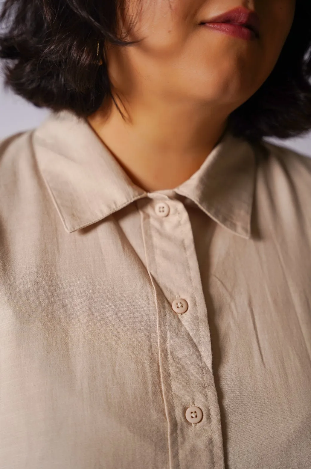 CURVE SAFARI LINEN SHIRT