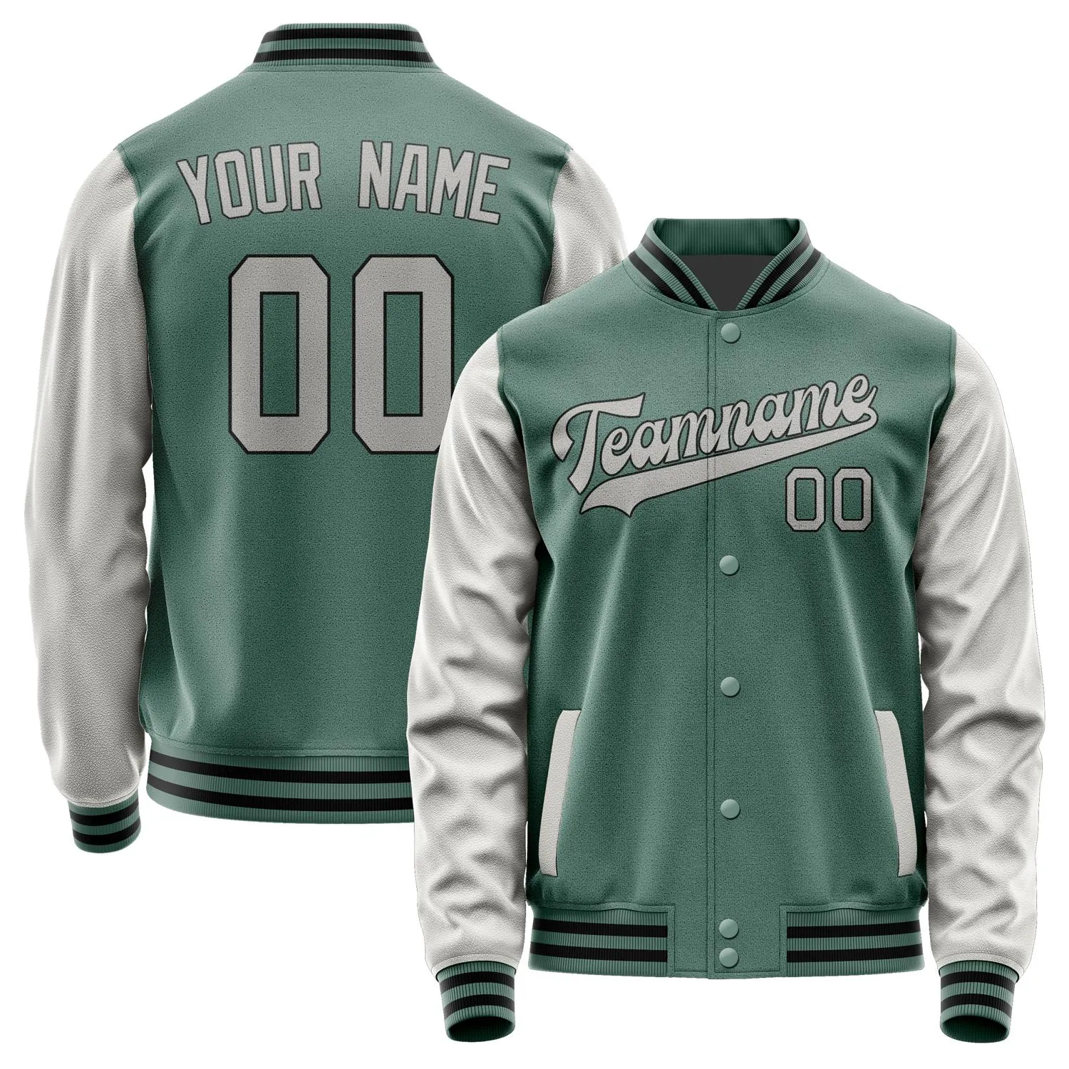 Custom Blue Green Gray Jacket