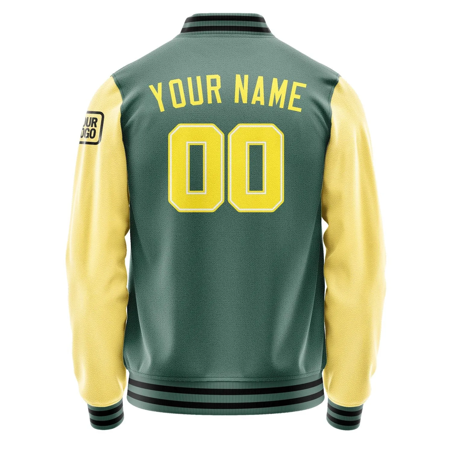 Custom Blue Green Light Yellow Jacket