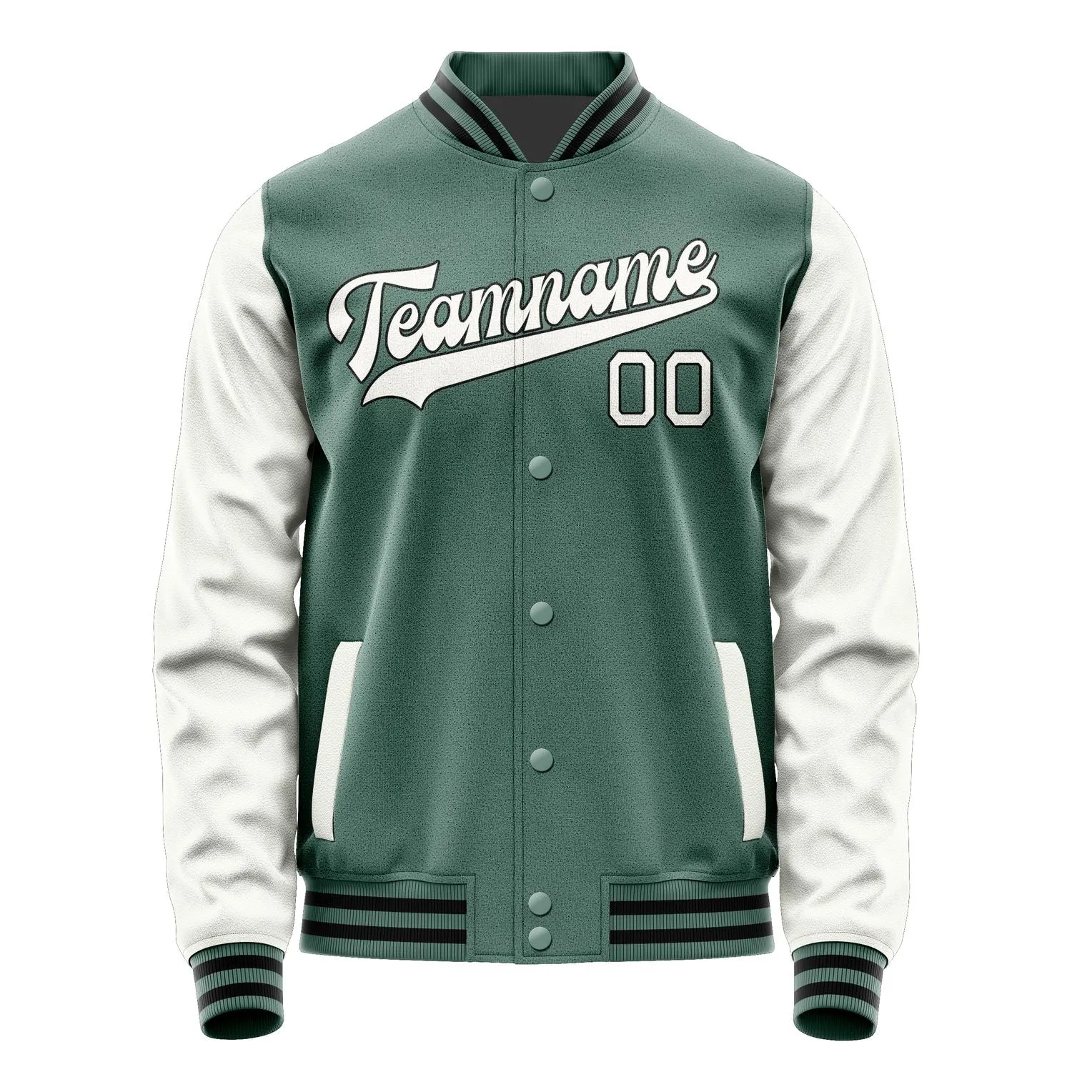 Custom Blue Green White Jacket