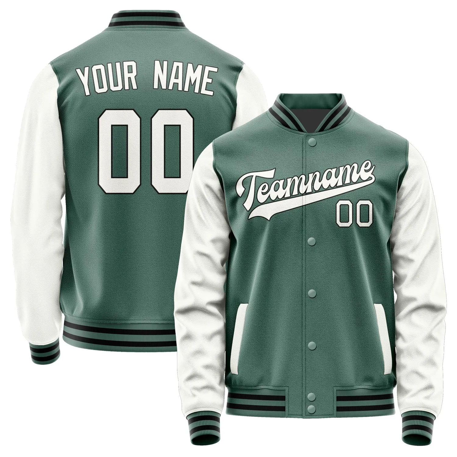 Custom Blue Green White Jacket