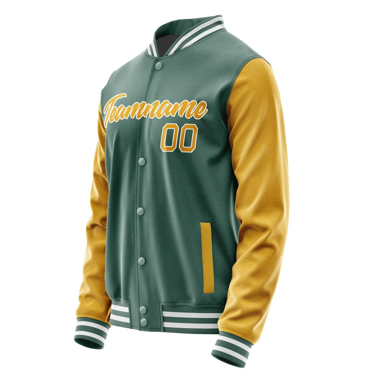 Custom Blue Green Yellow Jacket