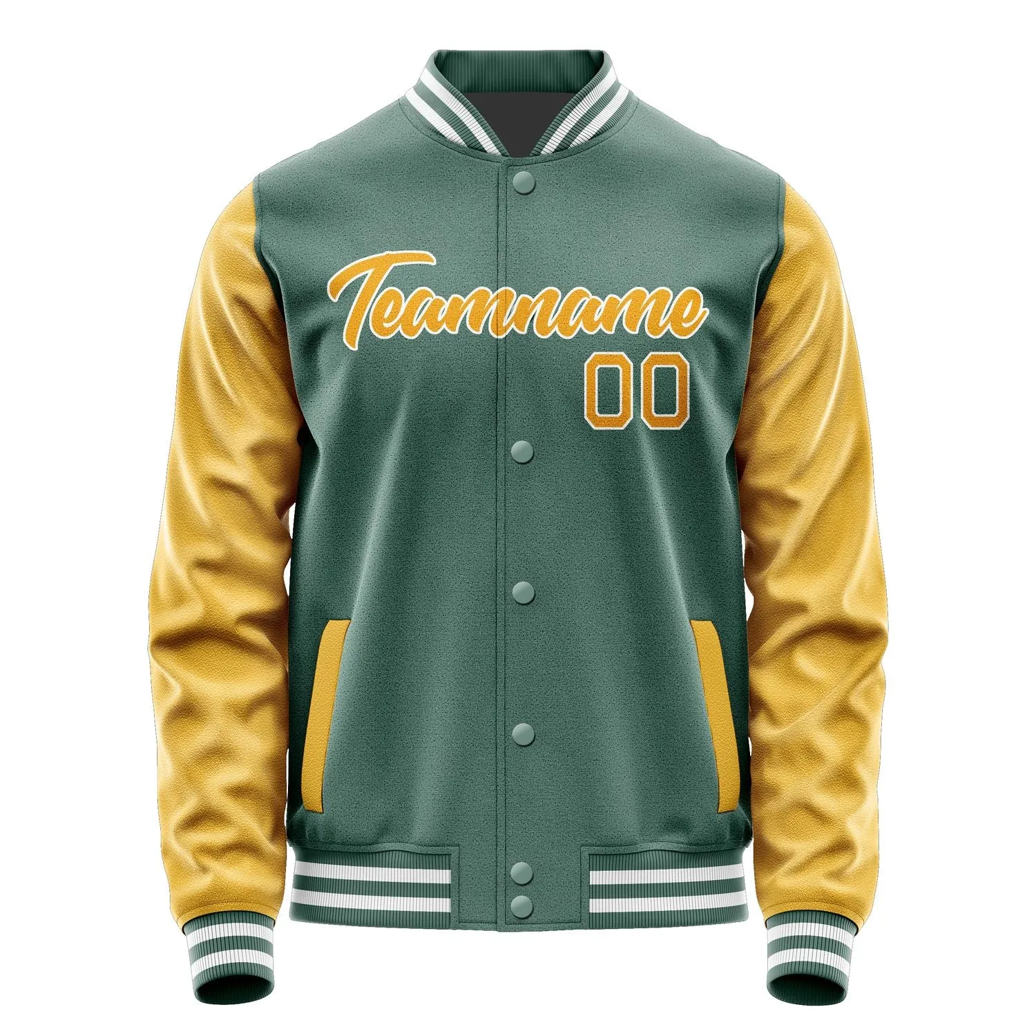 Custom Blue Green Yellow Jacket