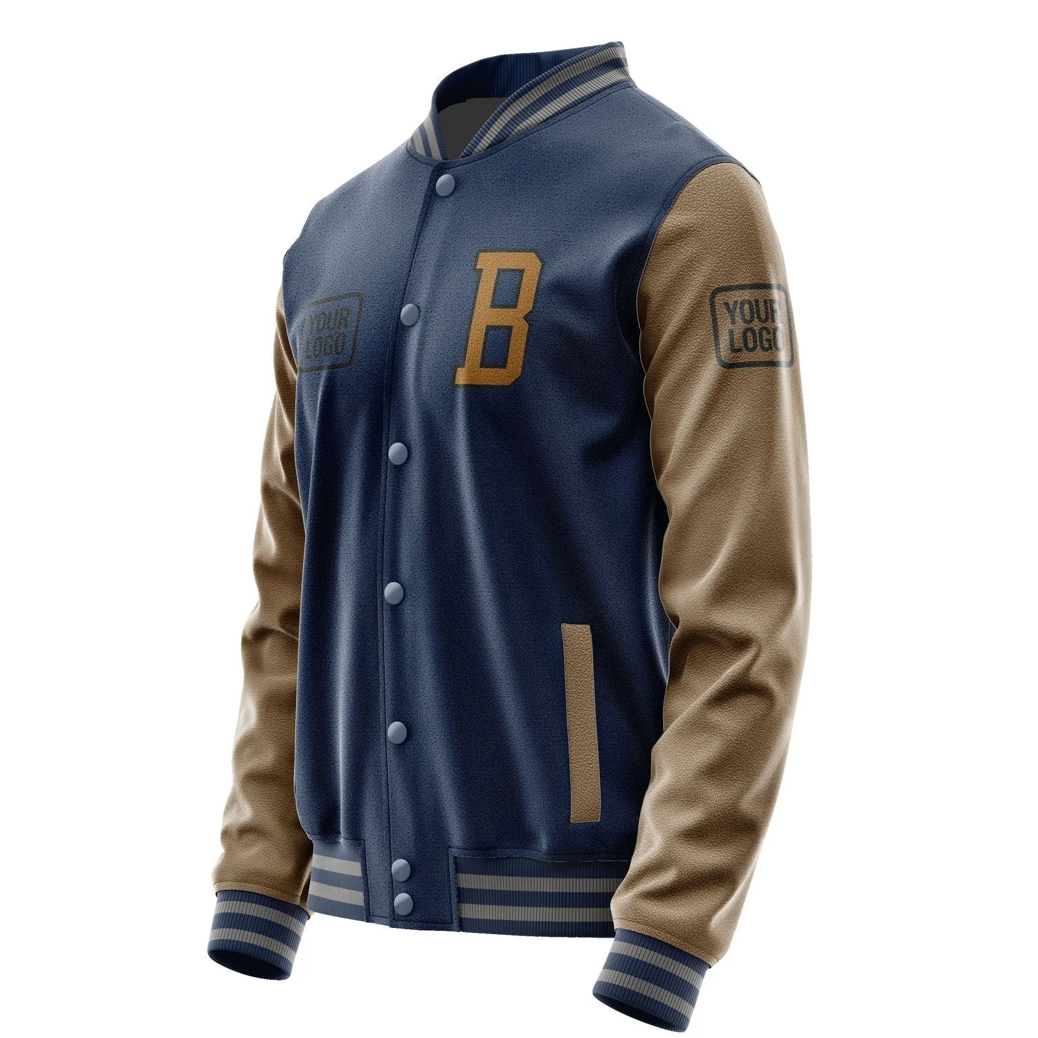Custom Blue Khaki Jacket