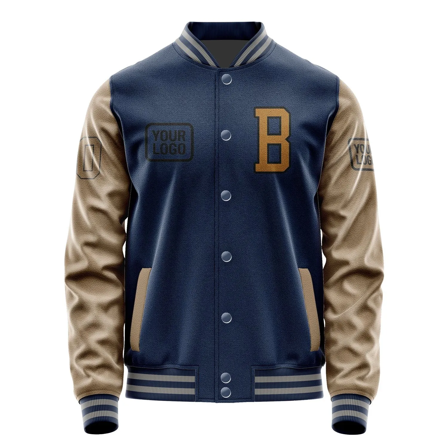 Custom Blue Khaki Jacket