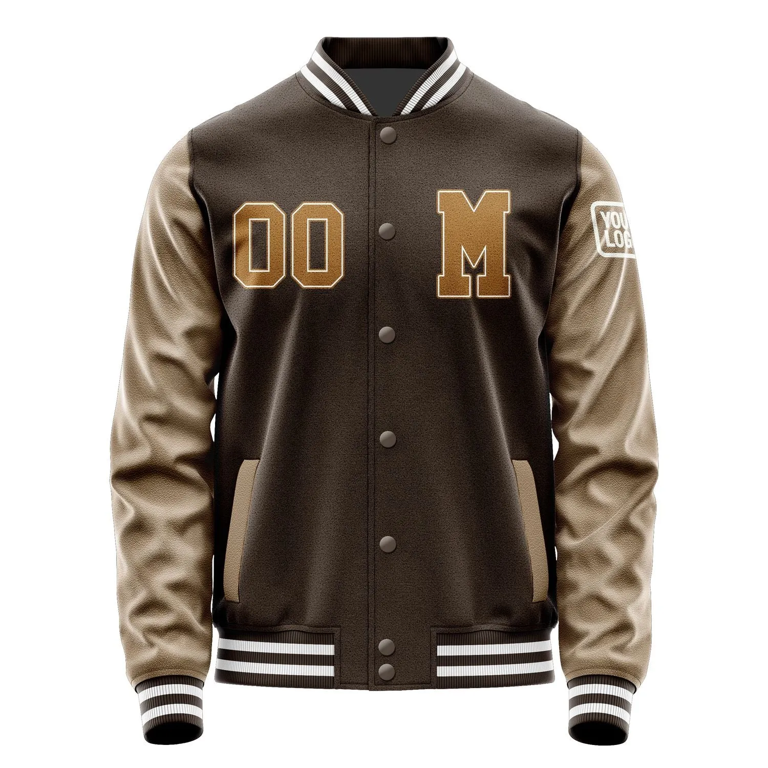 Custom Brown Khaki Jacket