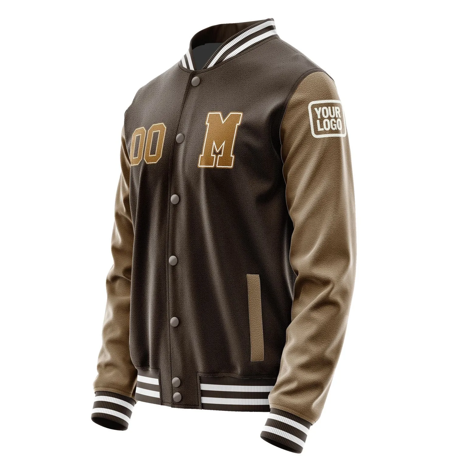 Custom Brown Khaki Jacket