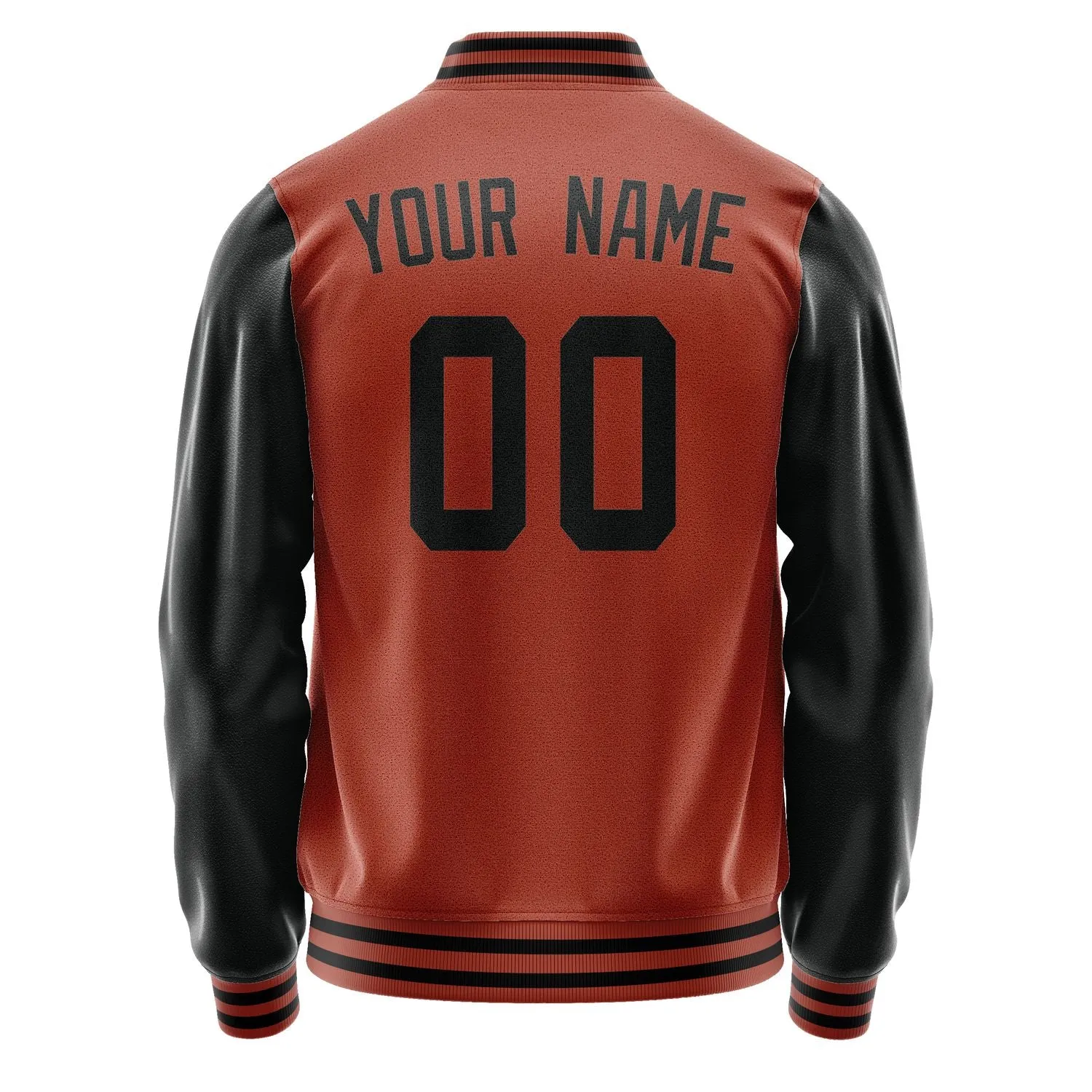 Custom Coral Red Black Jacket