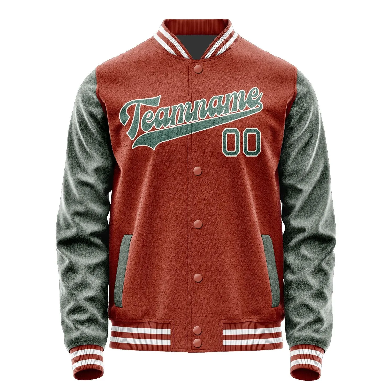 Custom Coral Red Blue Green Jacket