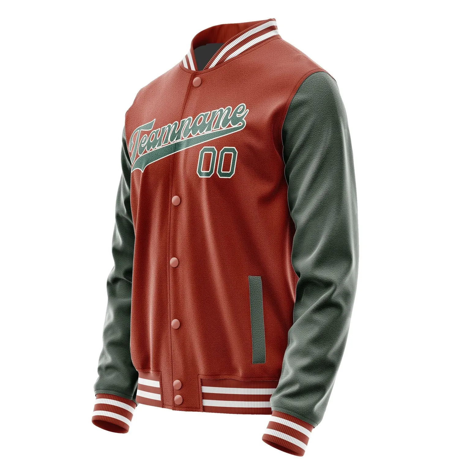 Custom Coral Red Blue Green Jacket
