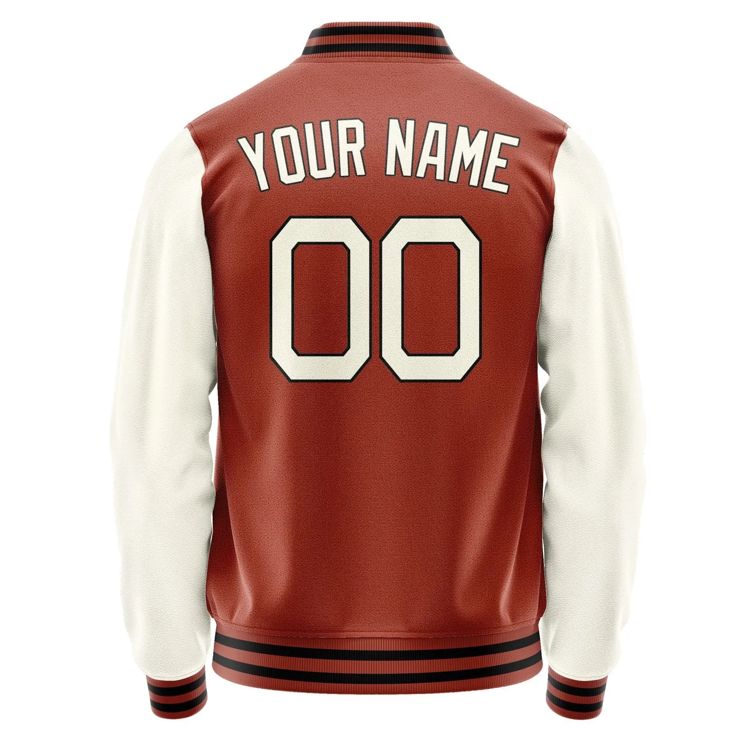 Custom Coral Red Cream Jacket