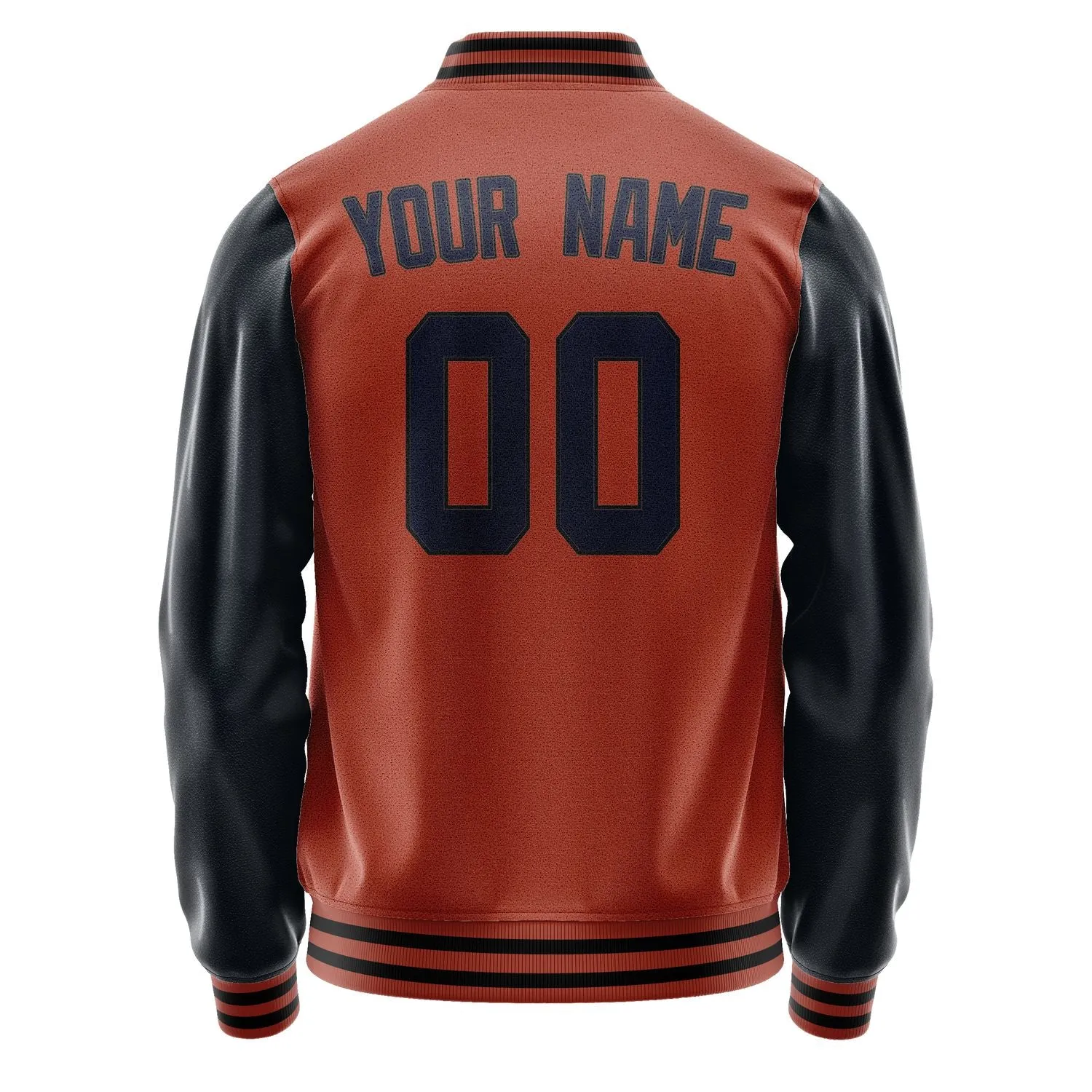 Custom Coral Red Navy Jacket