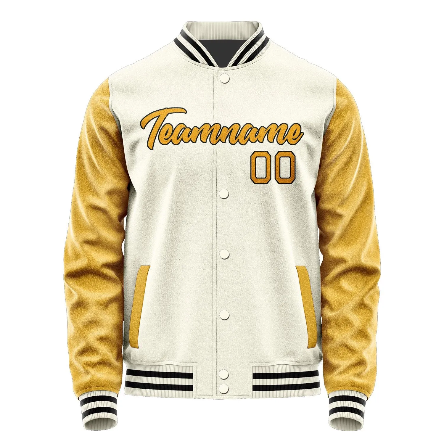 Custom Cream Yellow Jacket