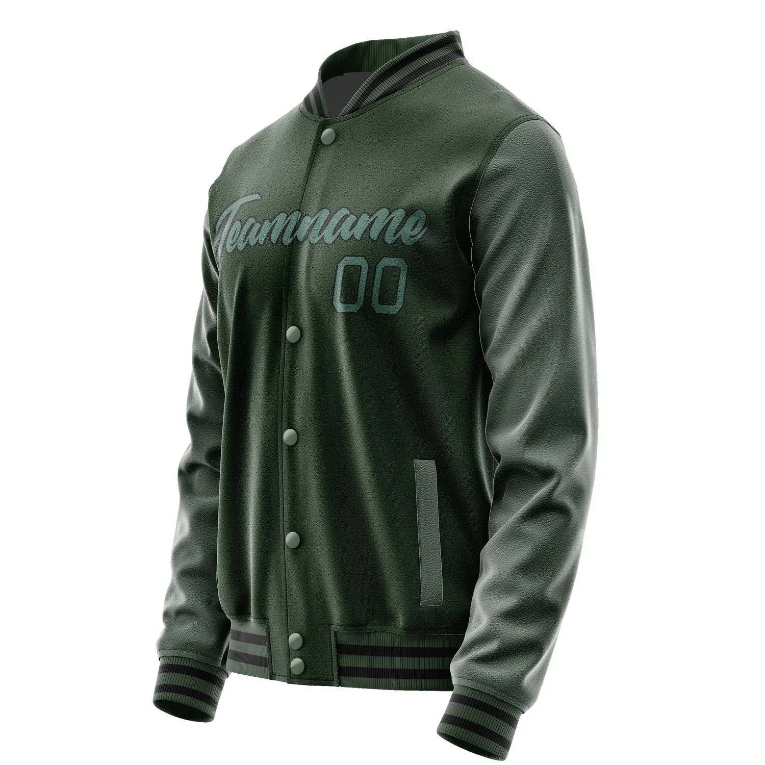 Custom Dark Green Blue Green Jacket