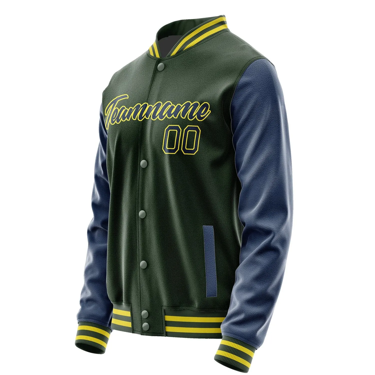 Custom Dark Green Blue Jacket