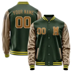 Custom Dark Green Khaki Jacket