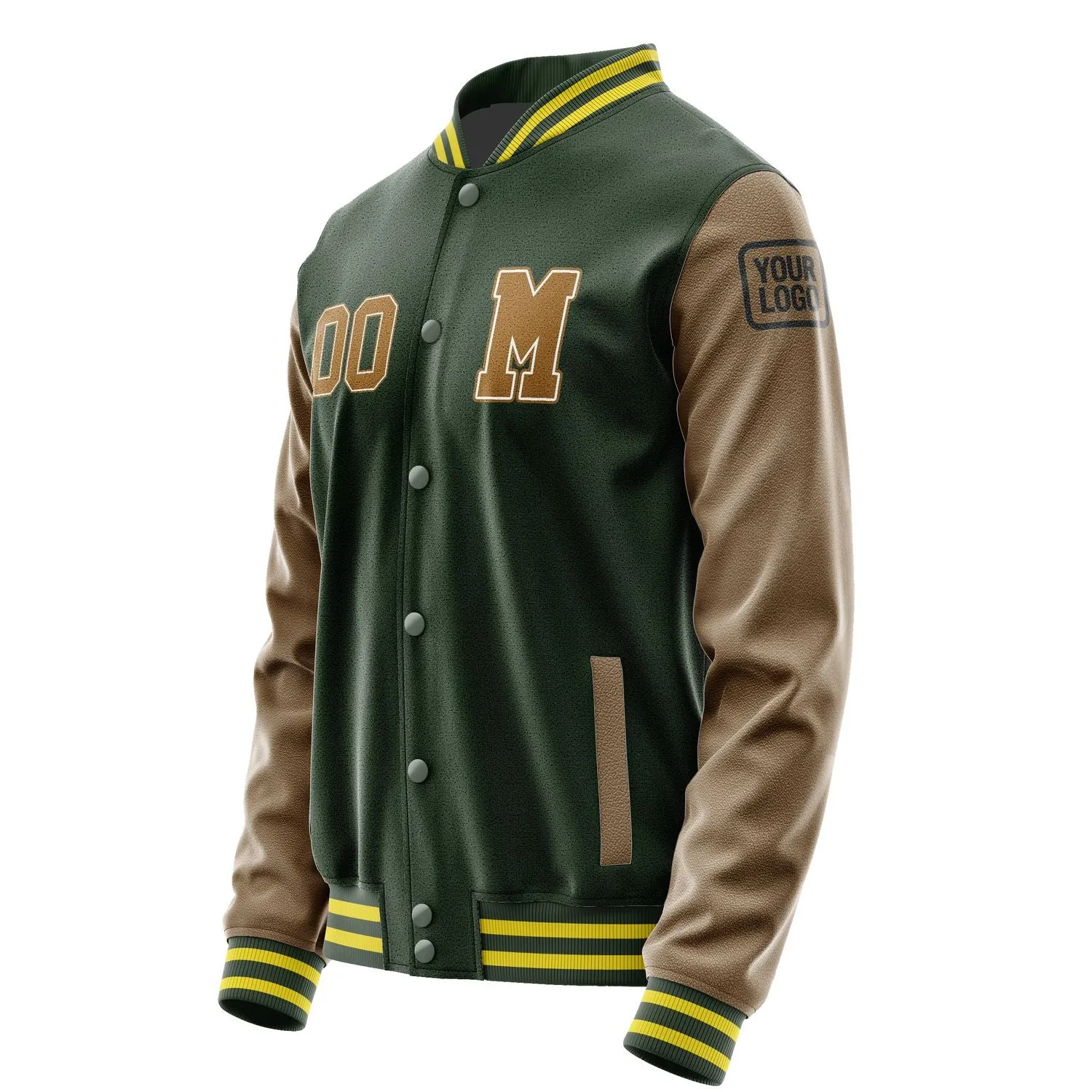 Custom Dark Green Khaki Jacket