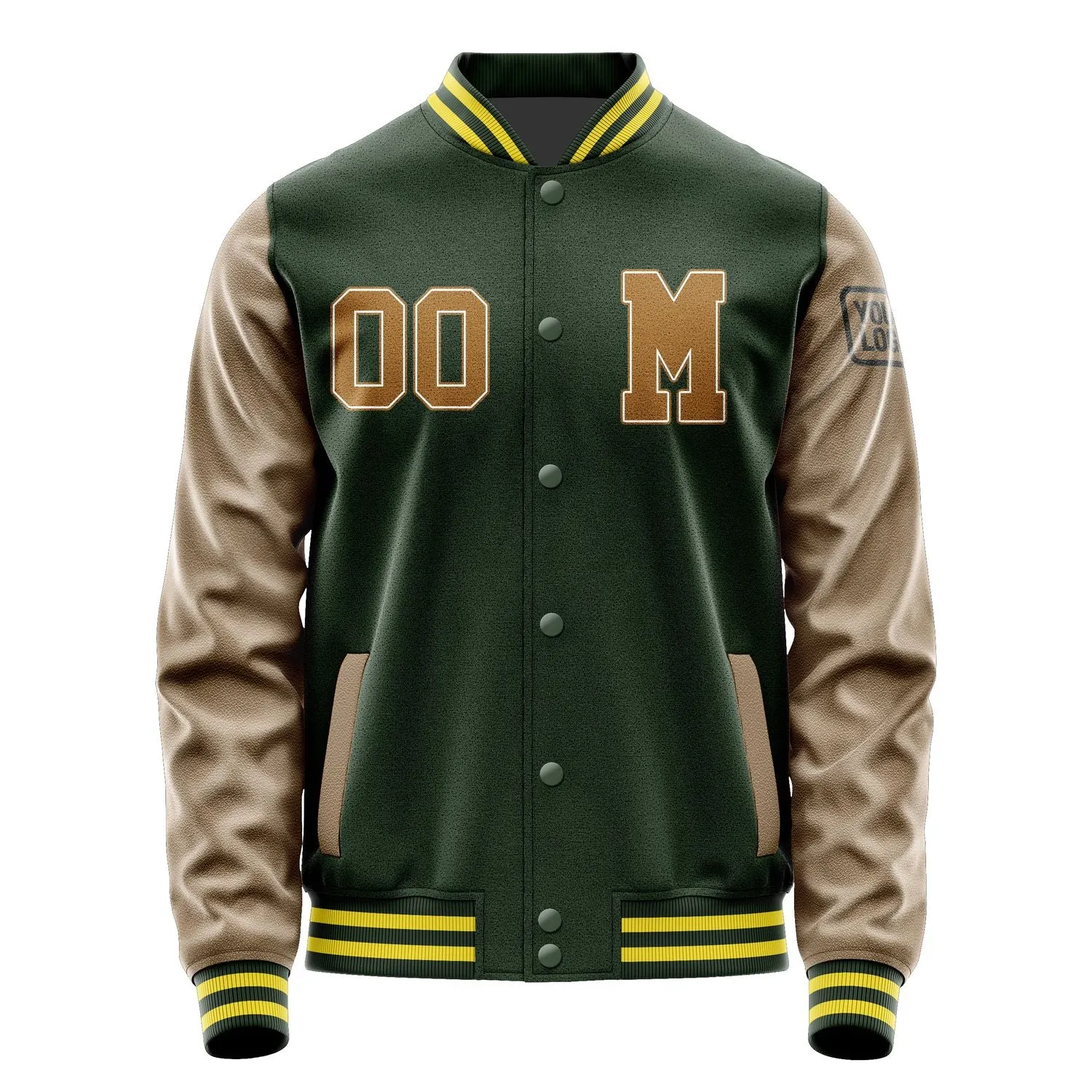 Custom Dark Green Khaki Jacket