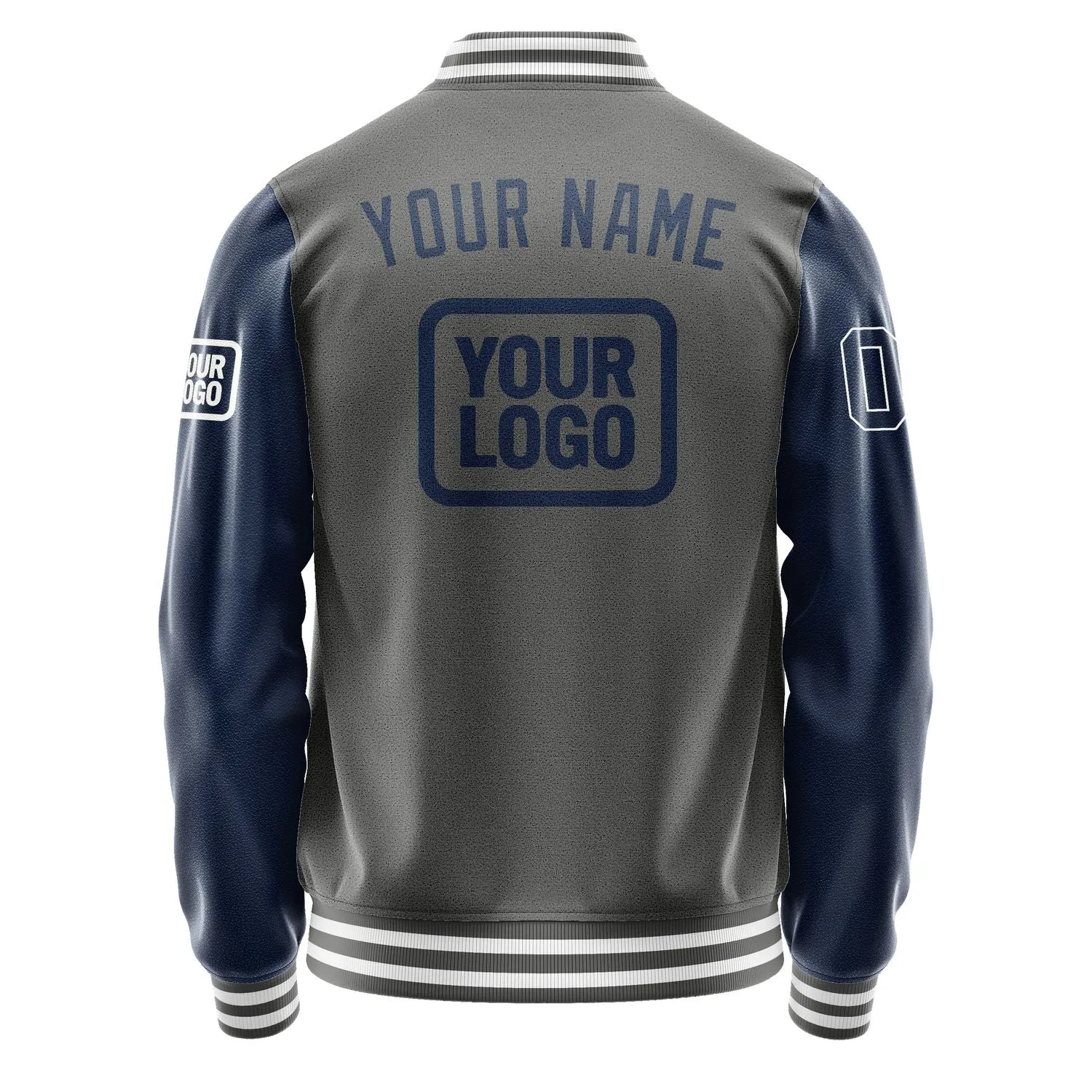 Custom Dark Grey Blue Jacket