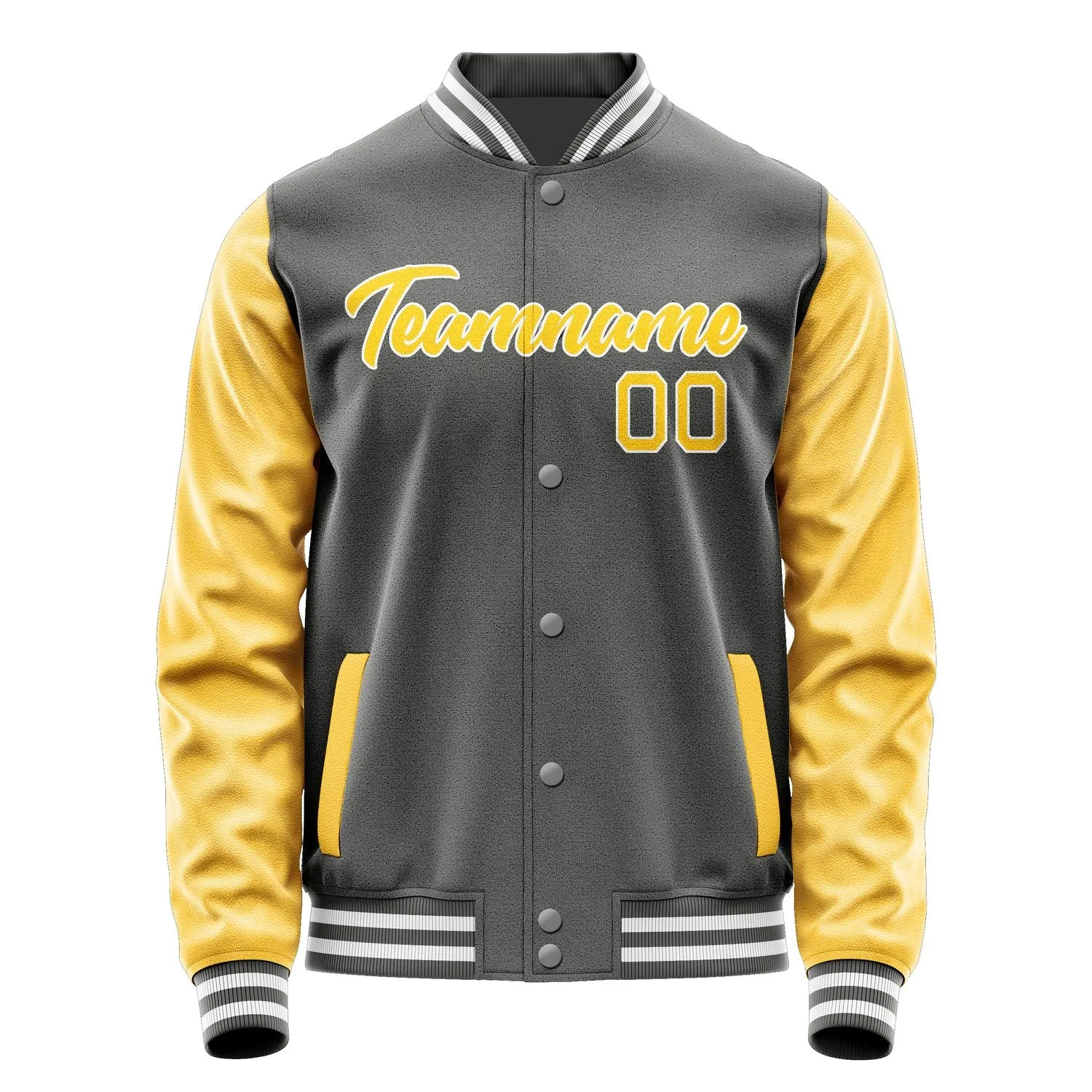 Custom Dark Grey Gold Jacket