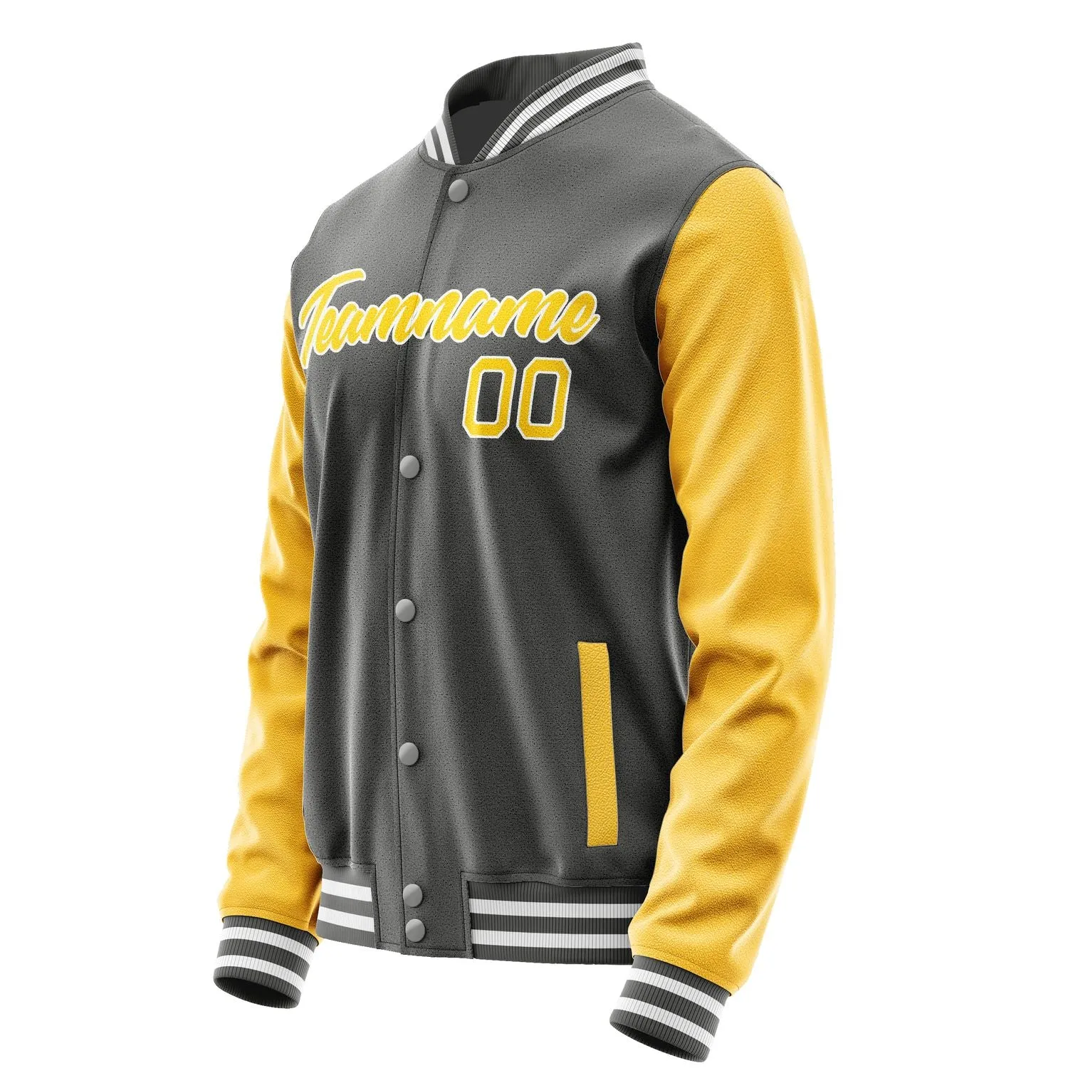 Custom Dark Grey Gold Jacket