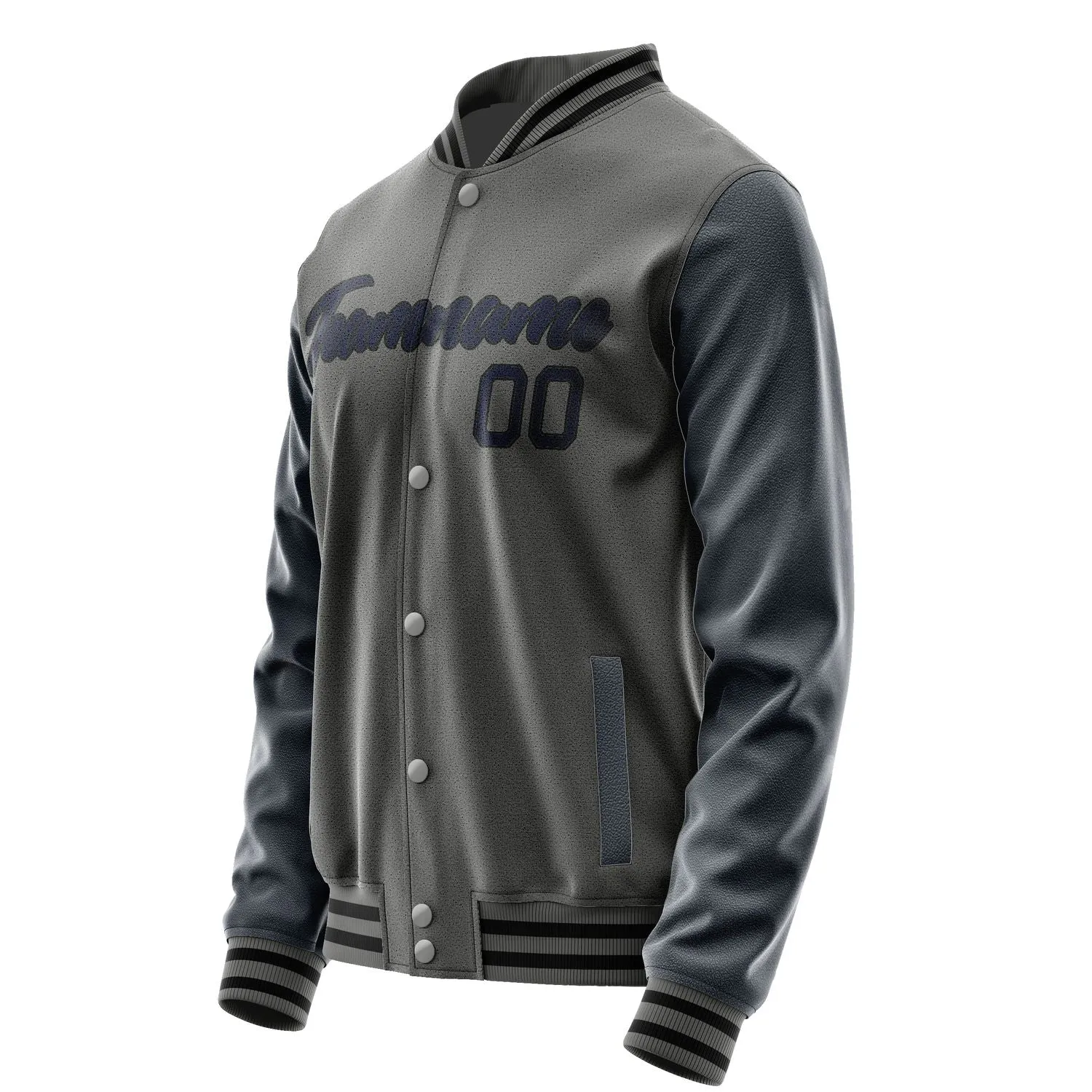 Custom Dark Grey Navy Jacket