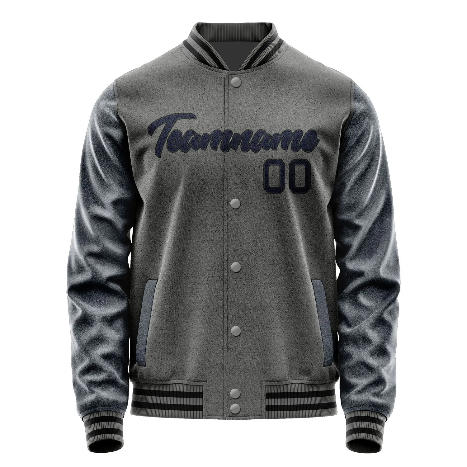 Custom Dark Grey Navy Jacket
