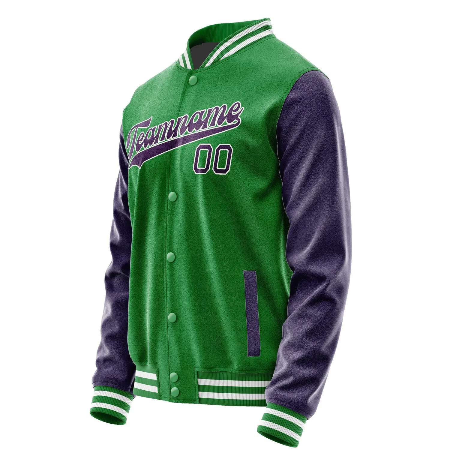 Custom Emerald Green Purple Jacket