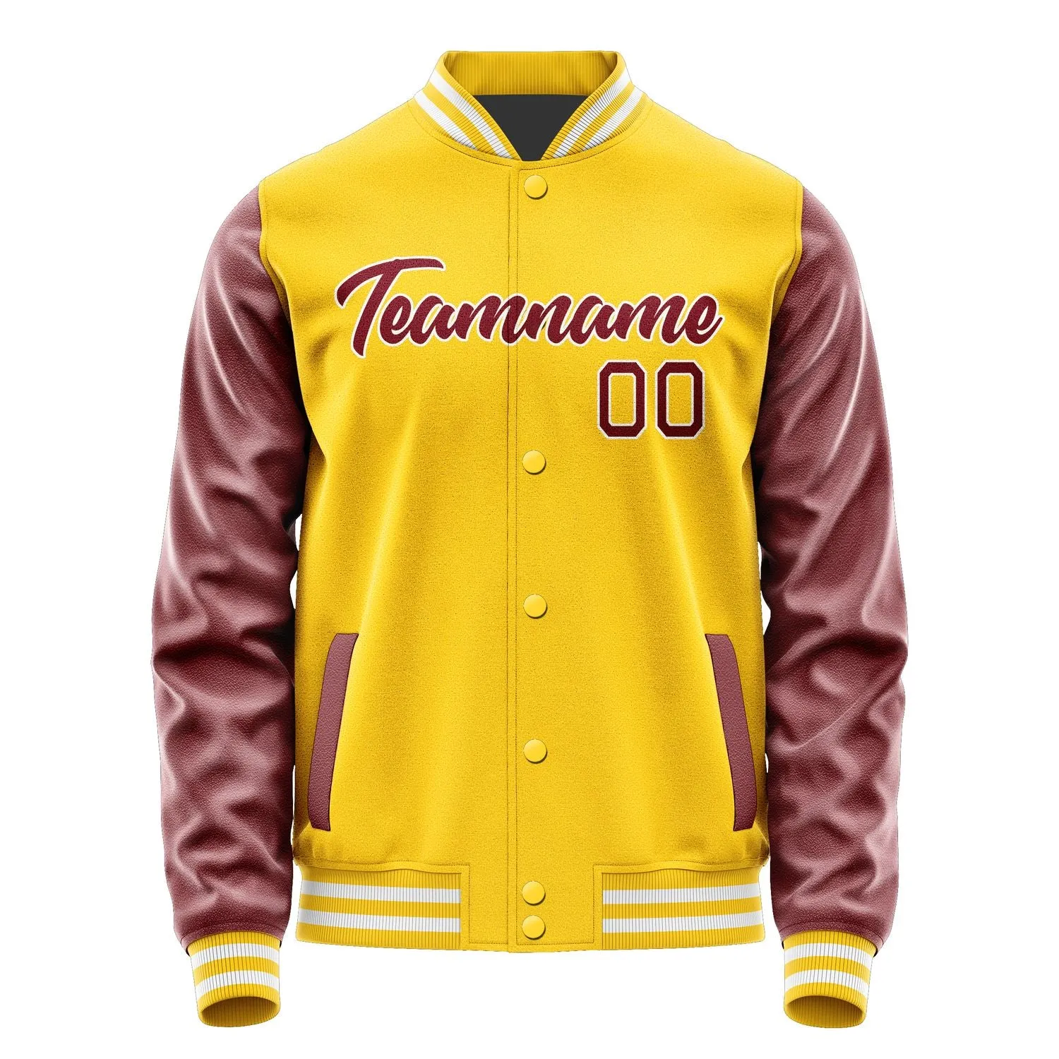 Custom Gold Crimson Red Jacket
