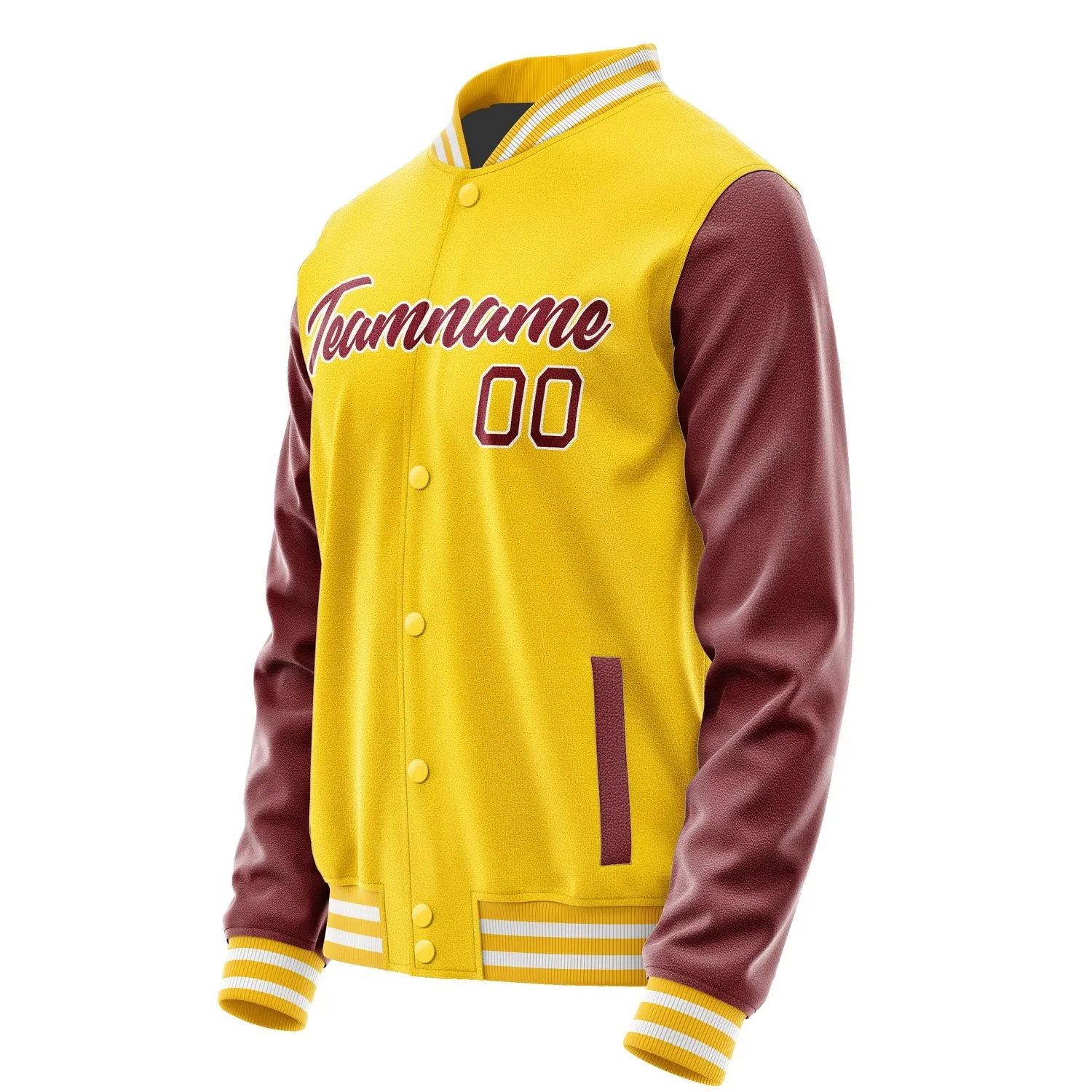 Custom Gold Crimson Red Jacket