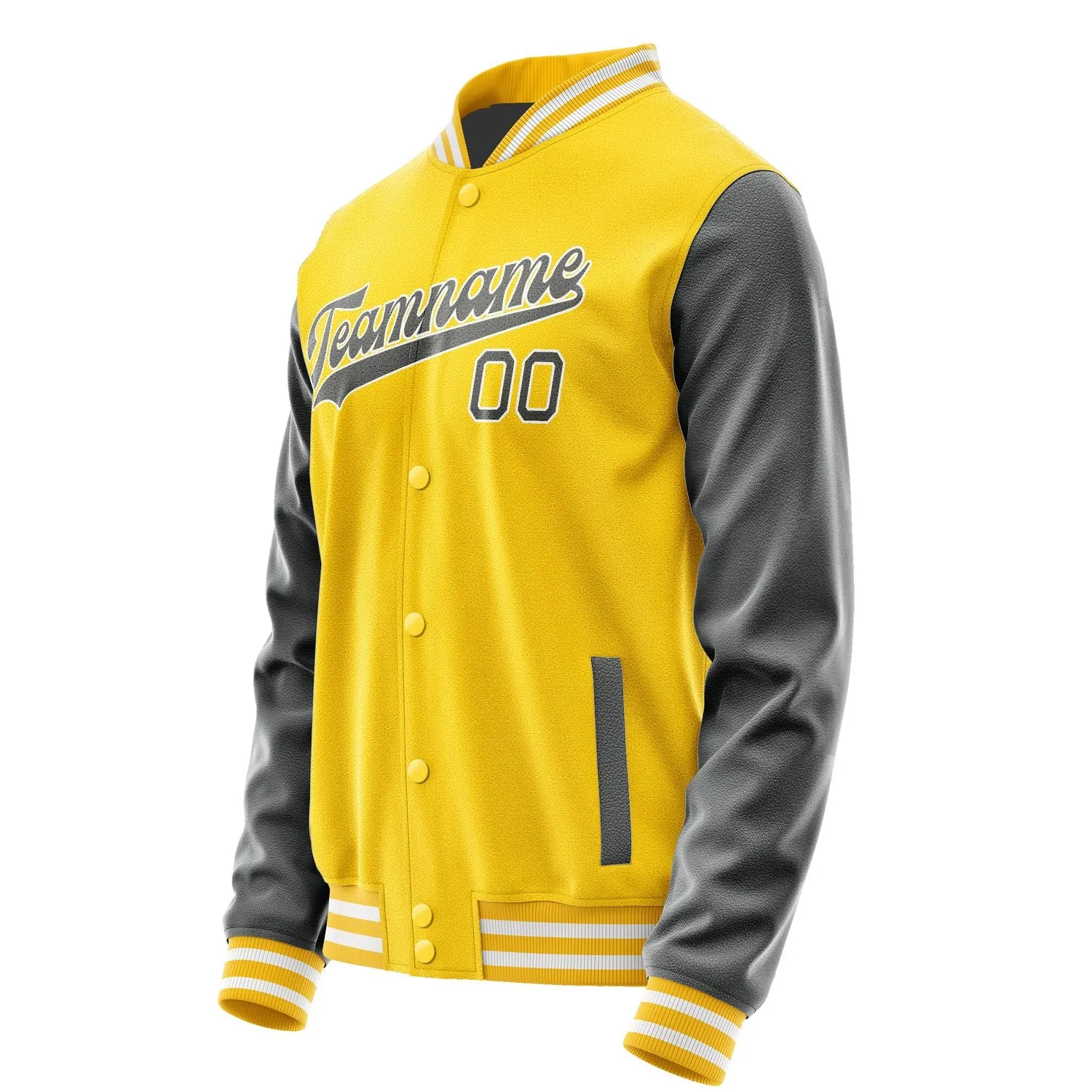 Custom Gold Dark Grey Jacket