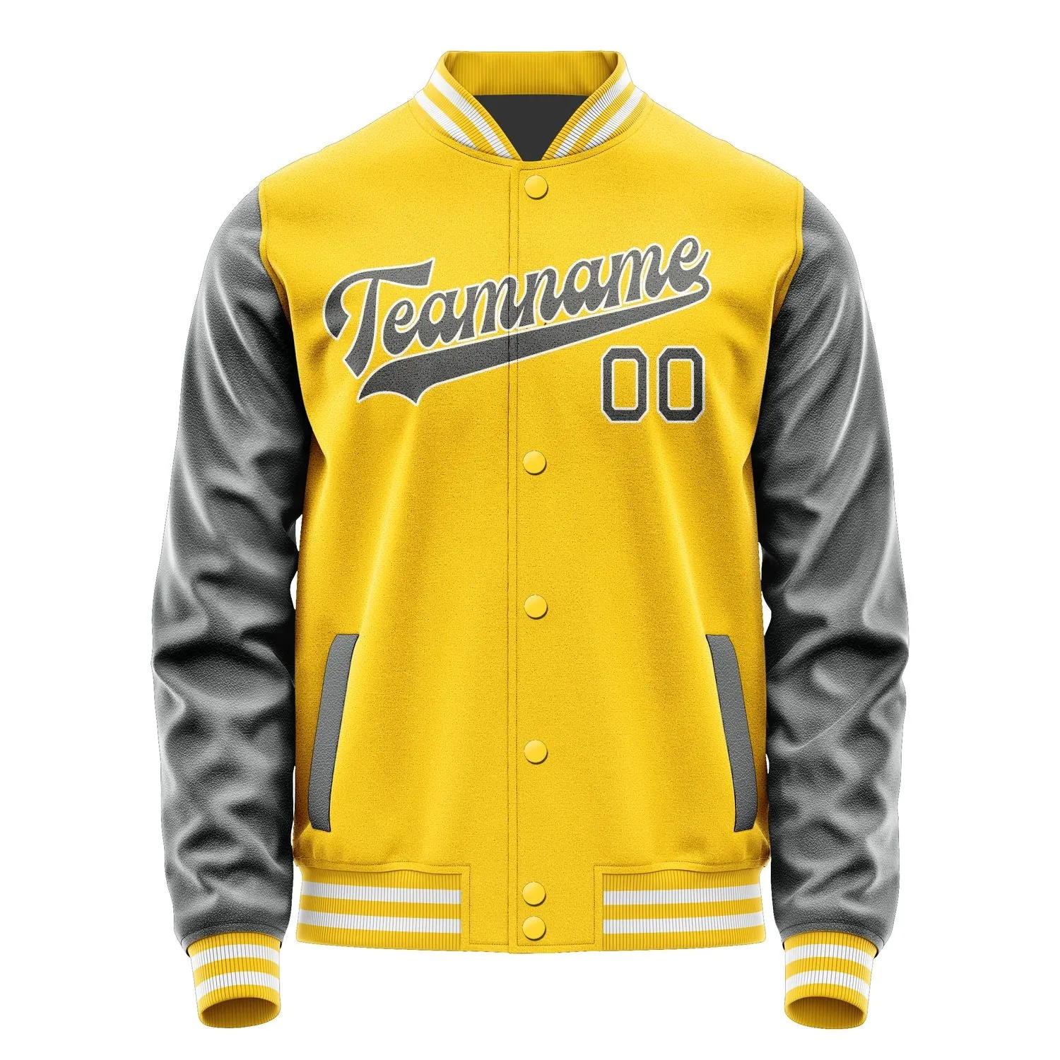 Custom Gold Dark Grey Jacket